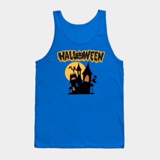 Halloween horrifying house Tank Top